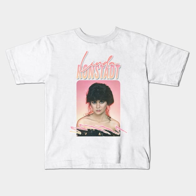 Linda Ronstadt / Original Retro Style Fan Art Design Kids T-Shirt by DankFutura